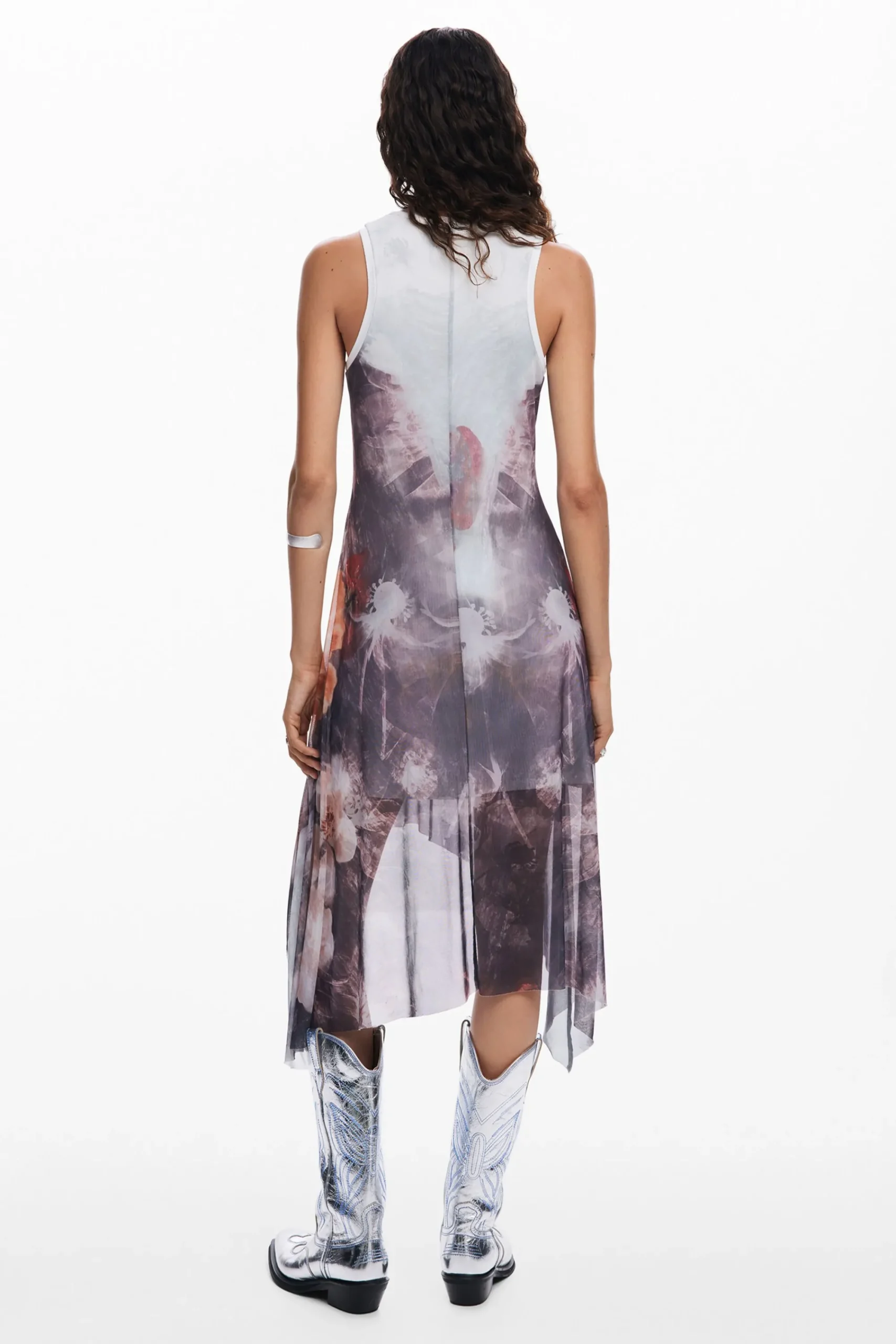 Vestidos E Macacões<Desigual Vestido assimétrico flores