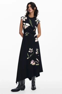 Vestidos E Macacões<Desigual Vestido assimétrico flores