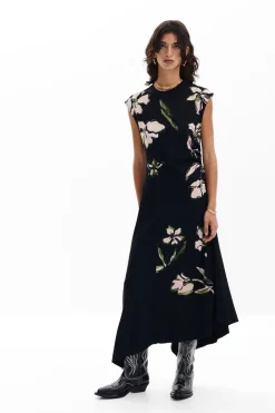 Vestidos E Macacões<Desigual Vestido assimétrico flores