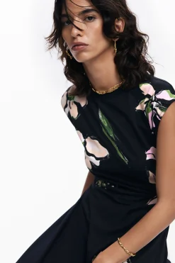 Vestidos E Macacões<Desigual Vestido assimétrico flores