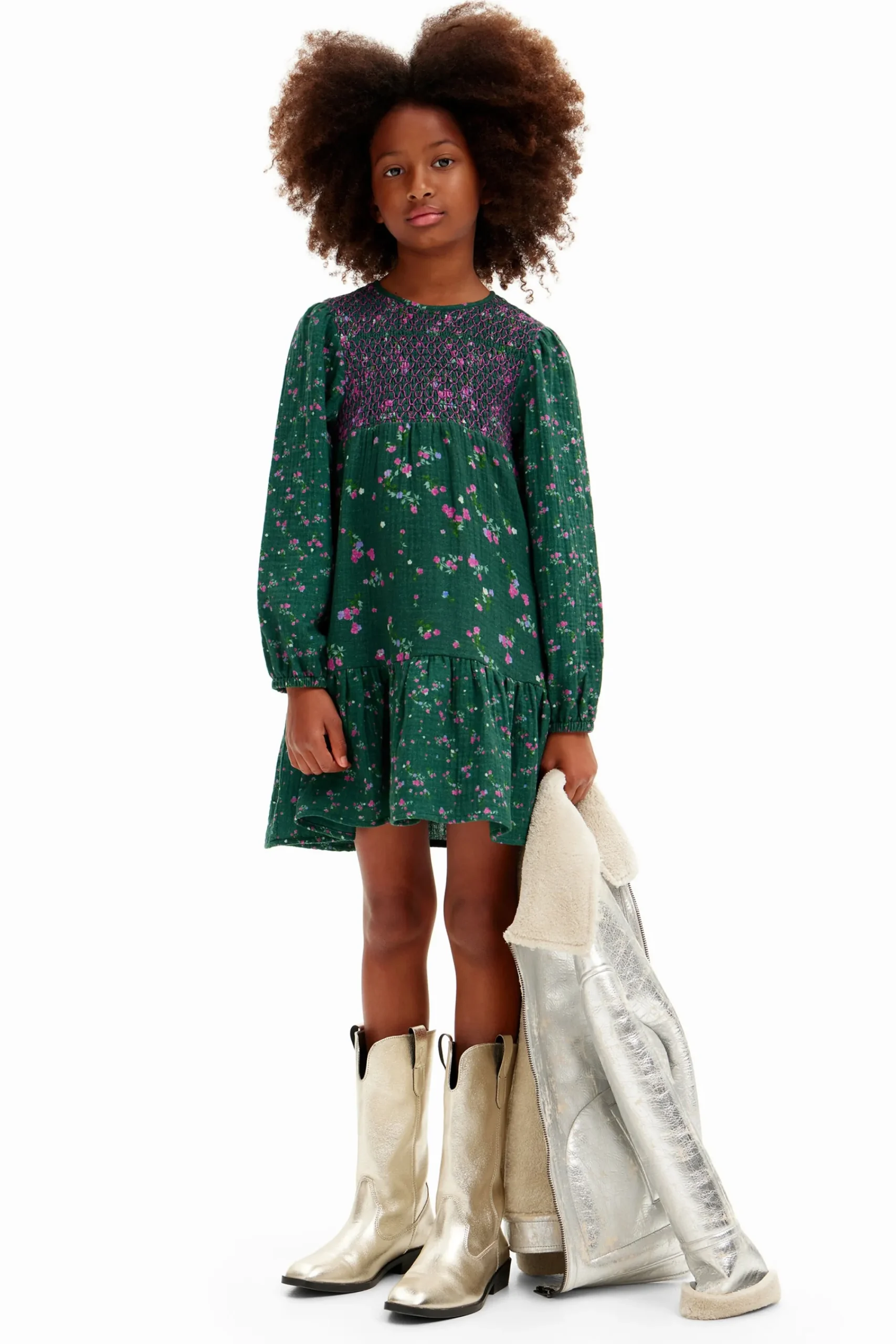 Vestidos<Desigual Vestido camisero de flores