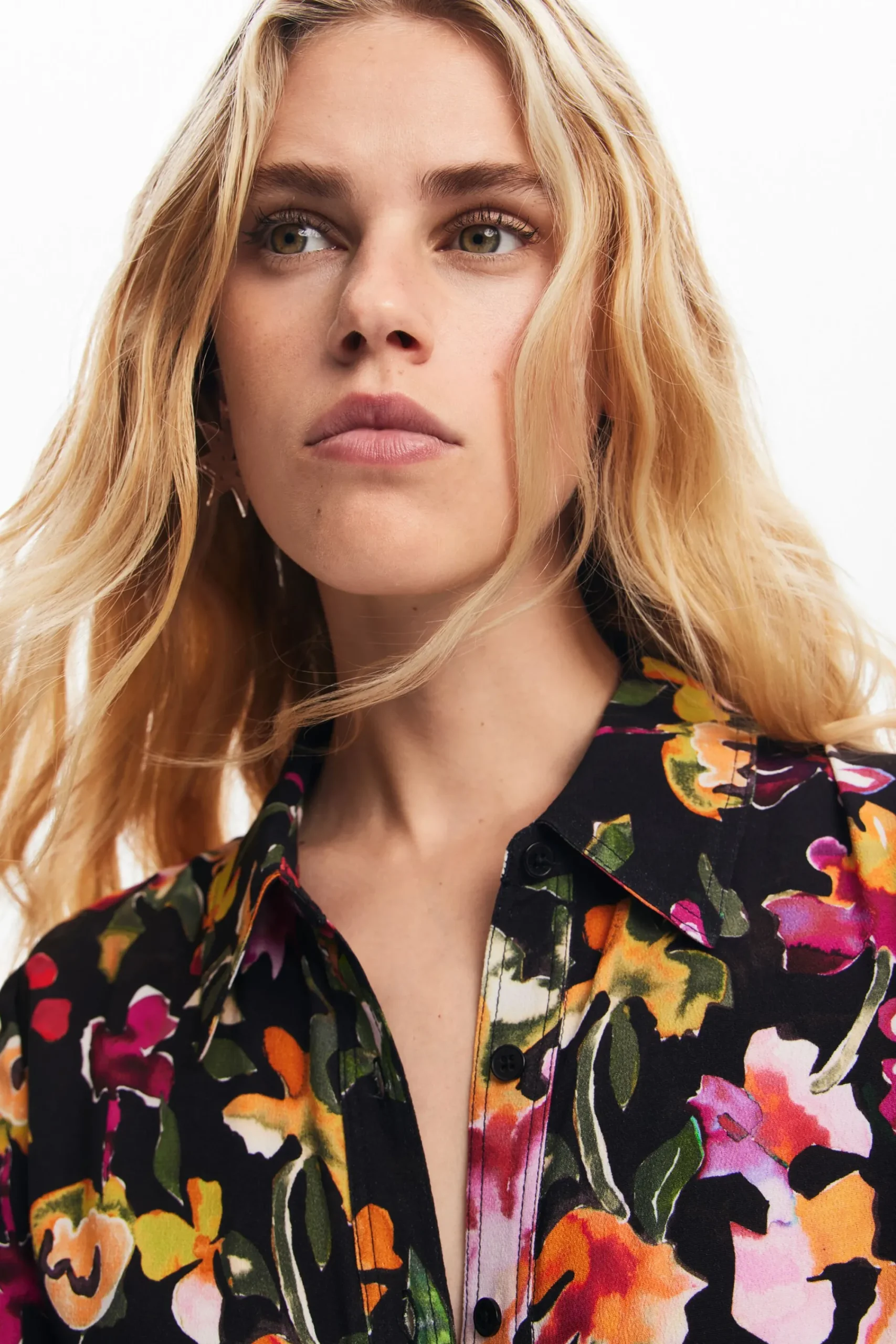 Vestidos E Macacões<Desigual Vestido camisero de flores