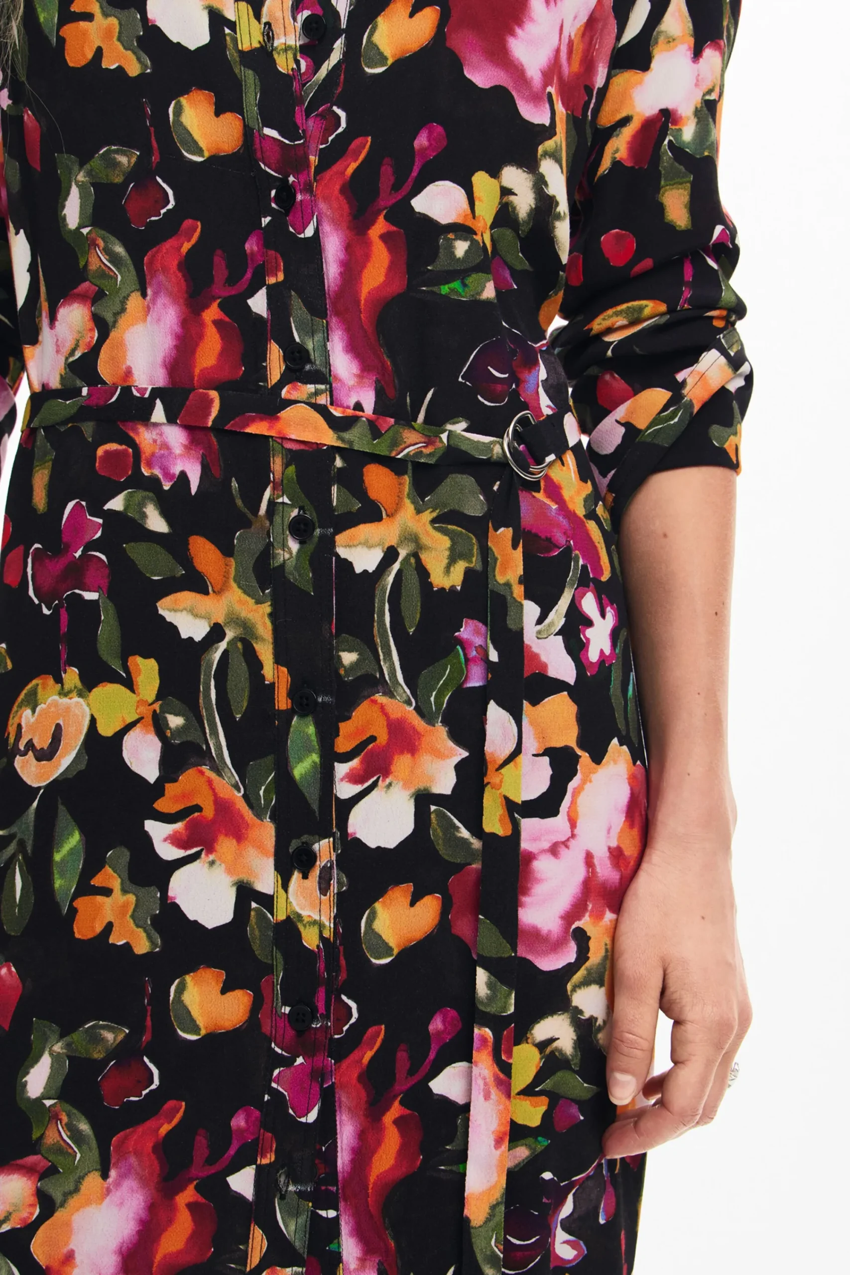 Vestidos E Macacões<Desigual Vestido camisero de flores