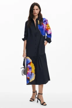 Vestidos E Macacões<Desigual Vestido camisero flores M. Christian Lacroix