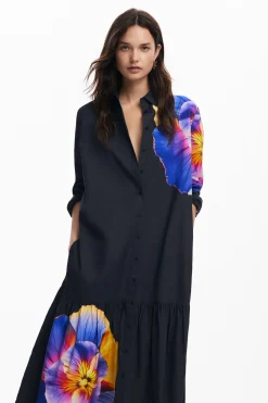 Vestidos E Macacões<Desigual Vestido camisero flores M. Christian Lacroix