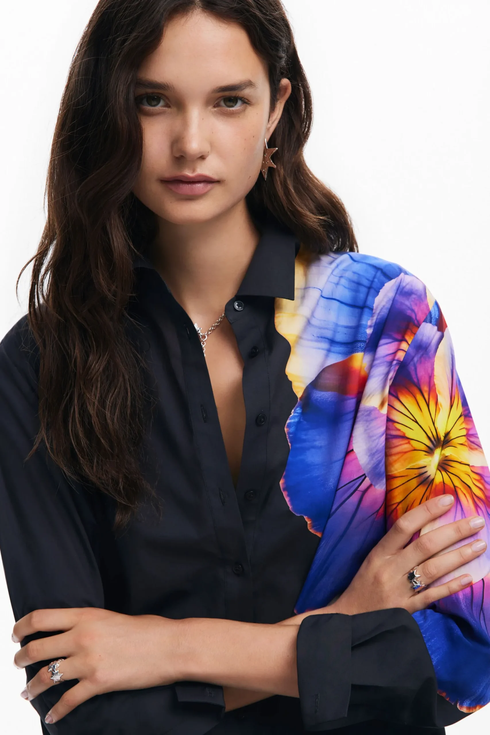 Vestidos E Macacões<Desigual Vestido camisero flores M. Christian Lacroix