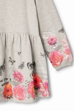 Vestidos<Desigual Vestido com borboletas e flores