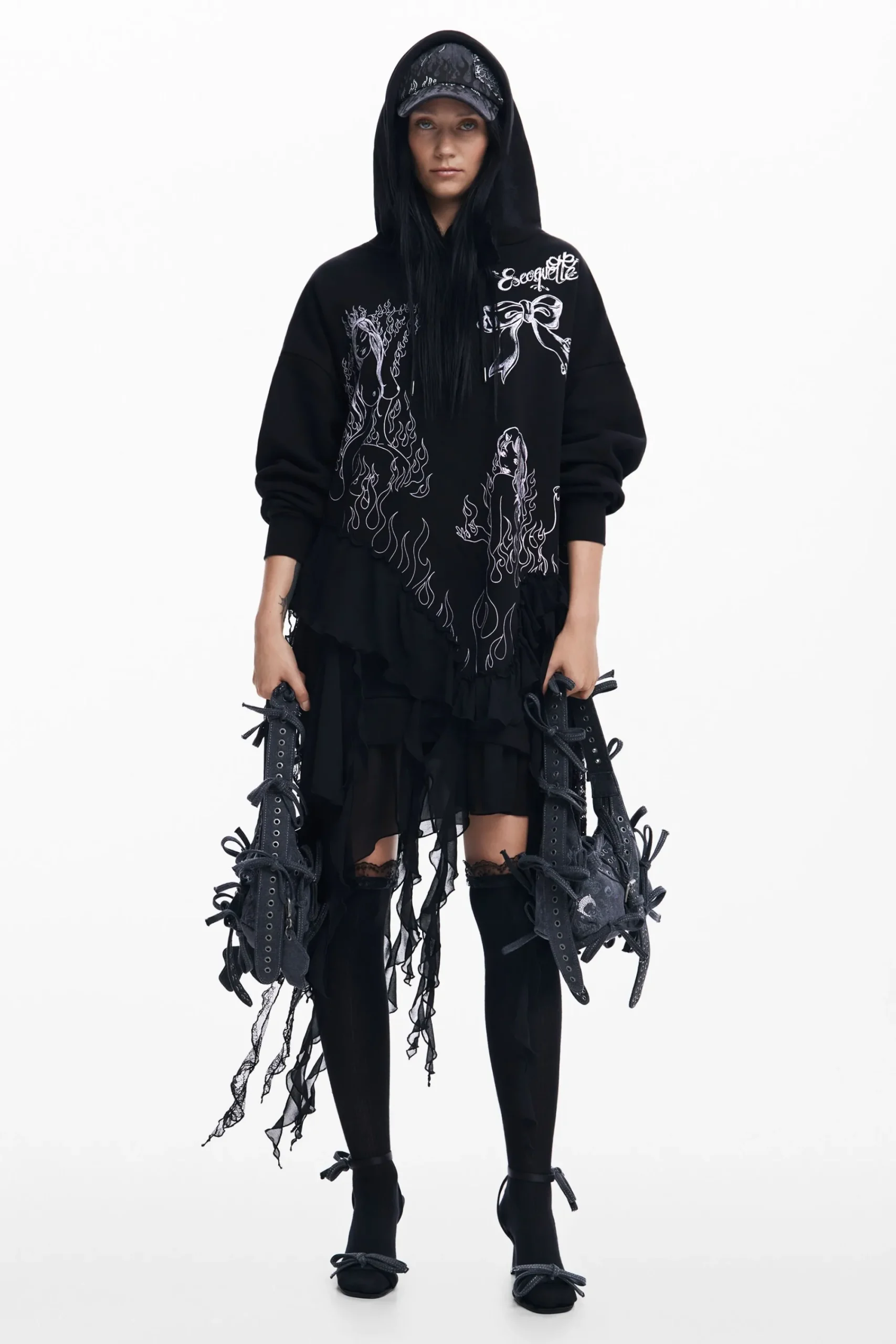 Vestidos E Macacões<Desigual Vestido com capuz María Escoté