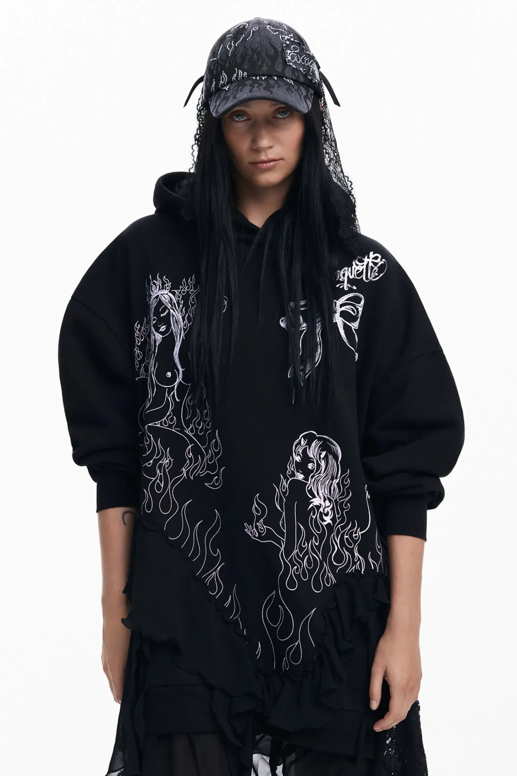 Vestidos E Macacões<Desigual Vestido com capuz María Escoté