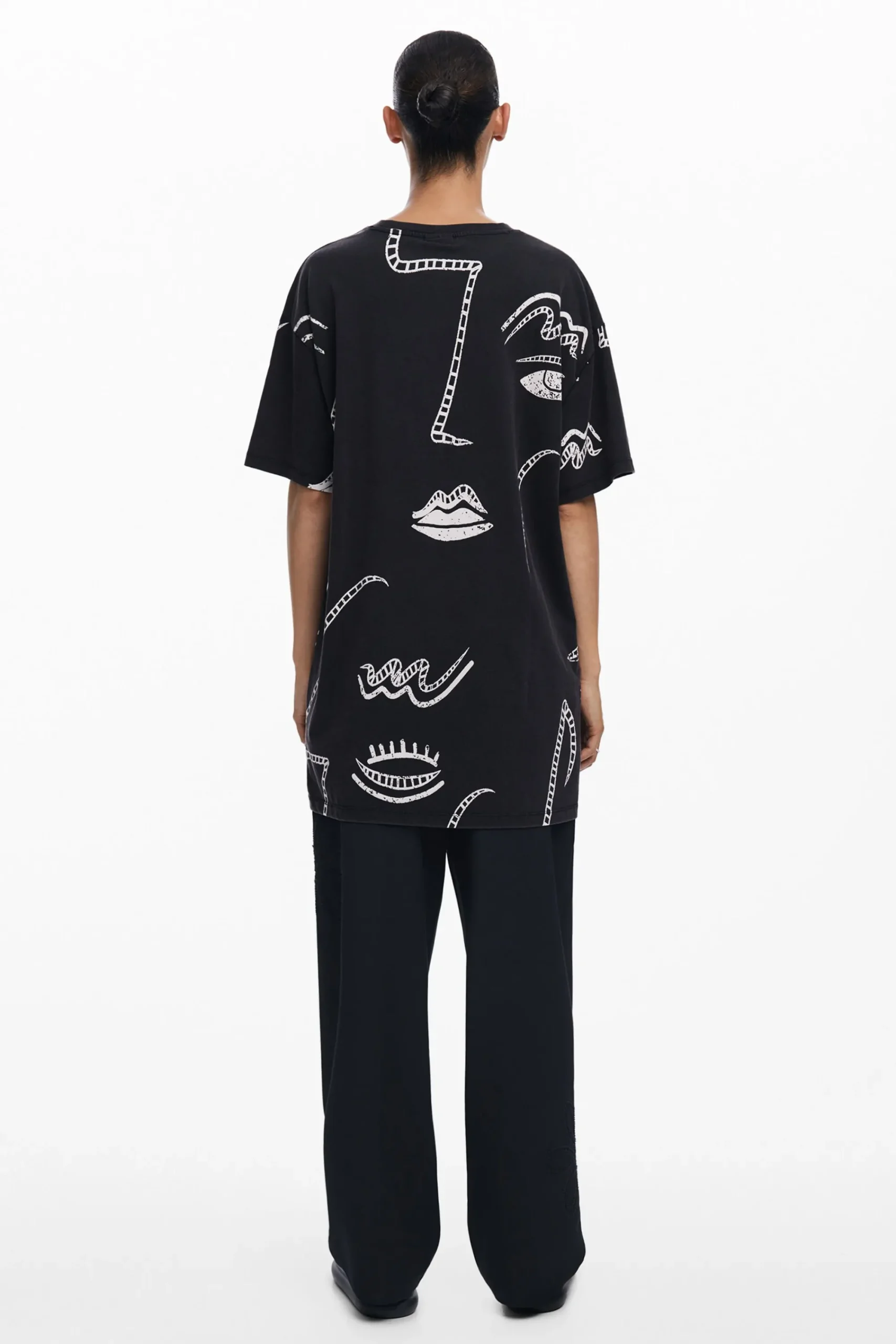 Vestidos E Macacões<Desigual Vestido com ilustrações