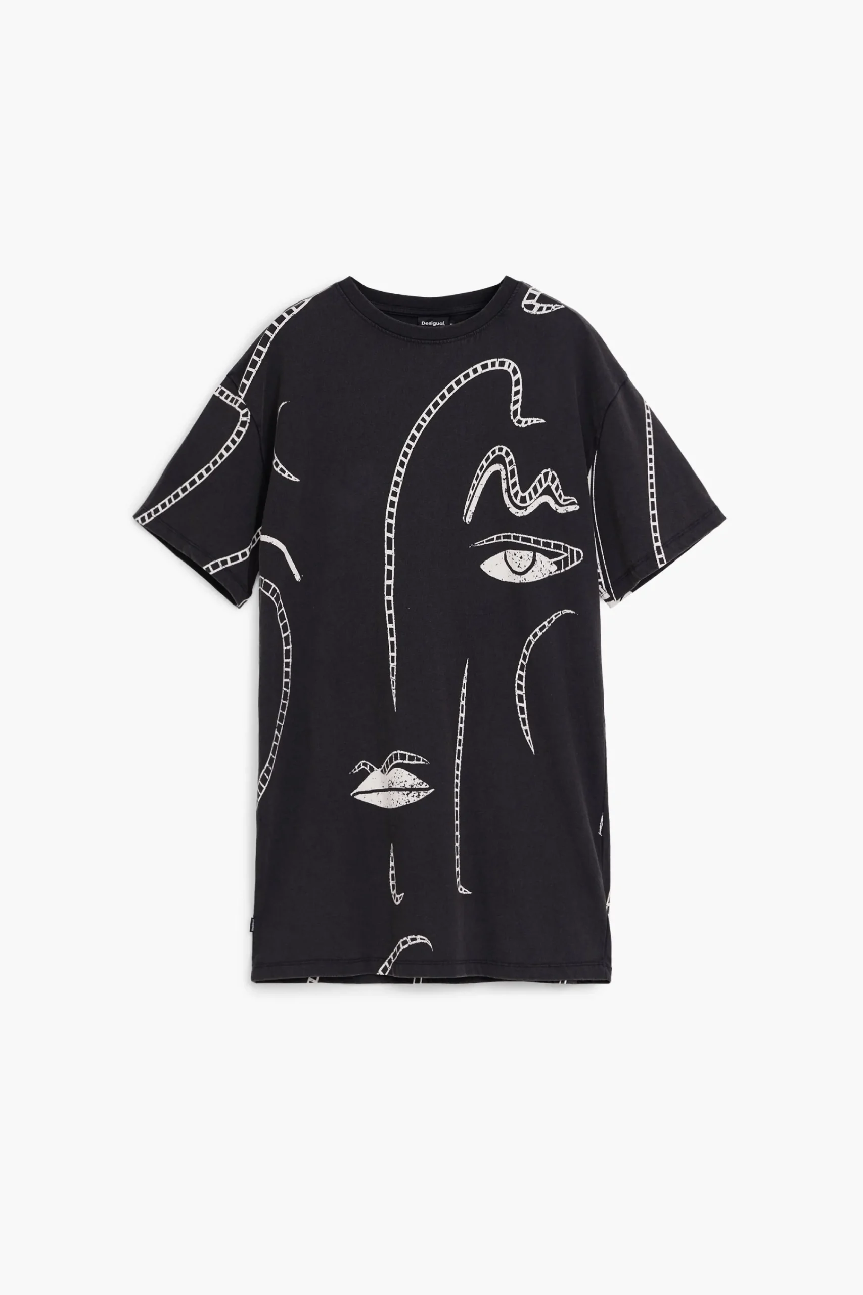 Vestidos E Macacões<Desigual Vestido com ilustrações
