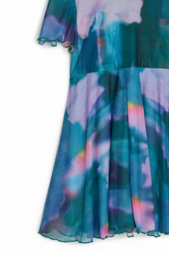 Vestidos<Desigual Vestido com saia plissada