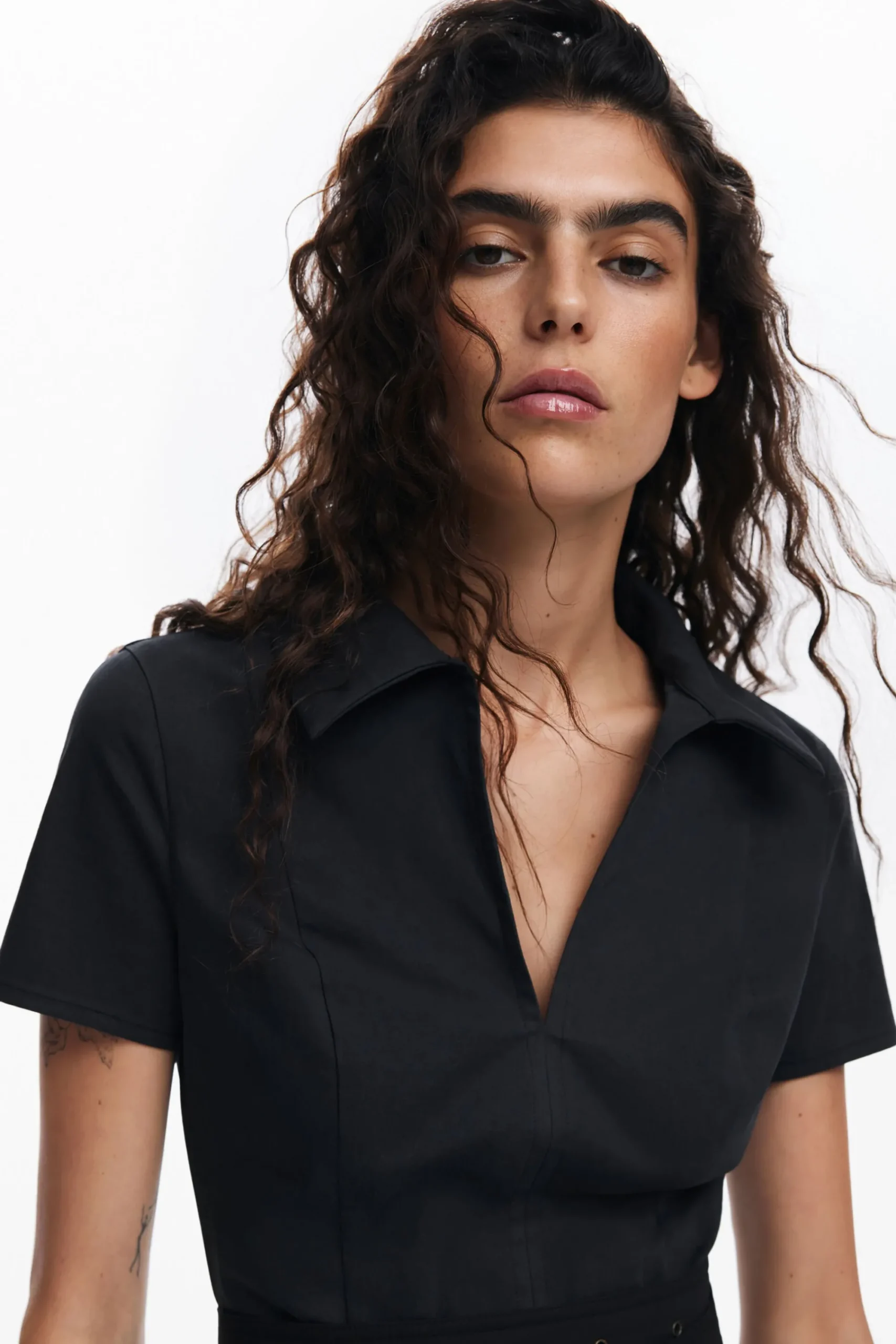 Vestidos E Macacões<Desigual Vestido com saia plissada