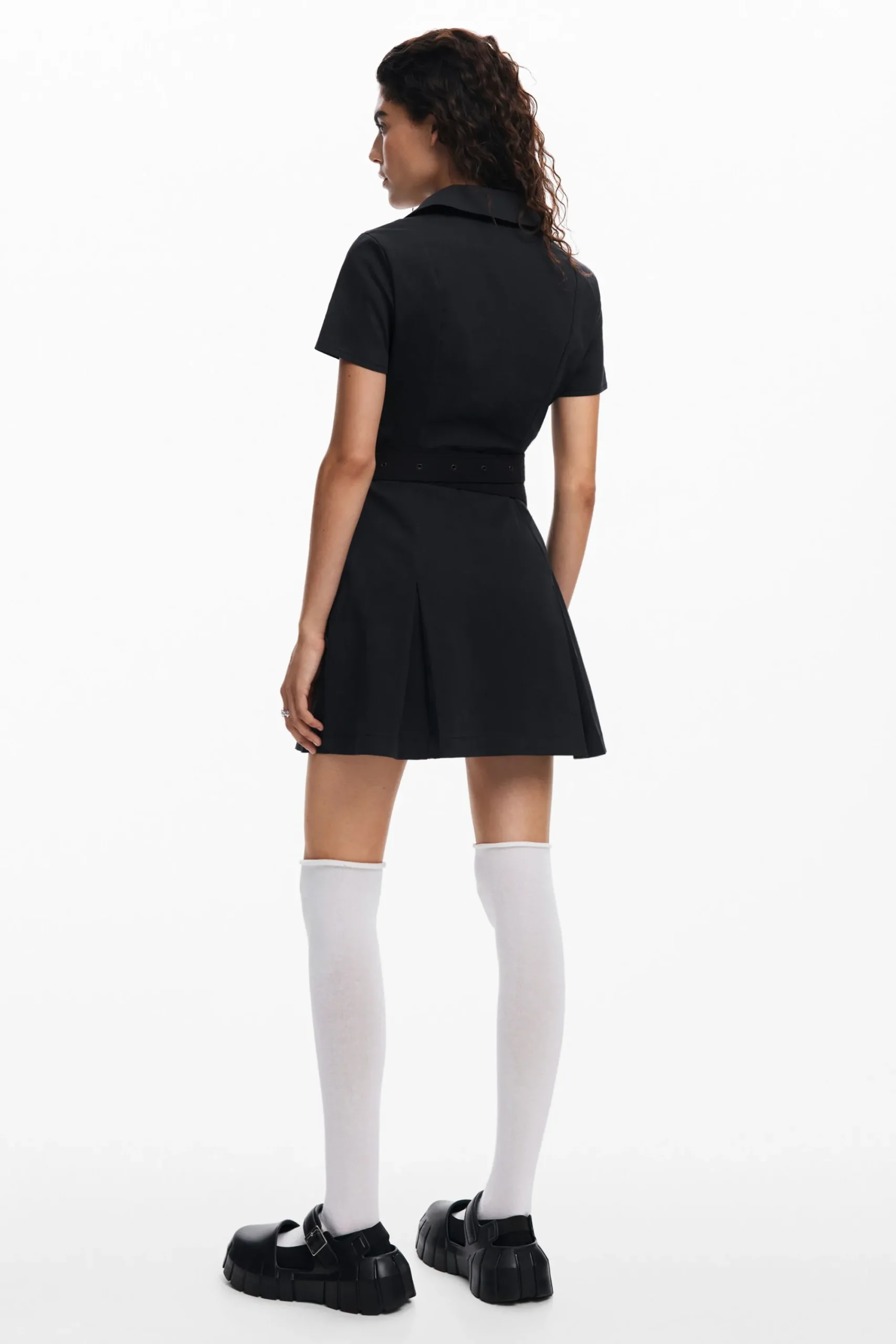 Vestidos E Macacões<Desigual Vestido com saia plissada