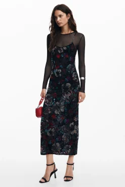Vestidos E Macacões<Desigual Vestido combinado em mesh