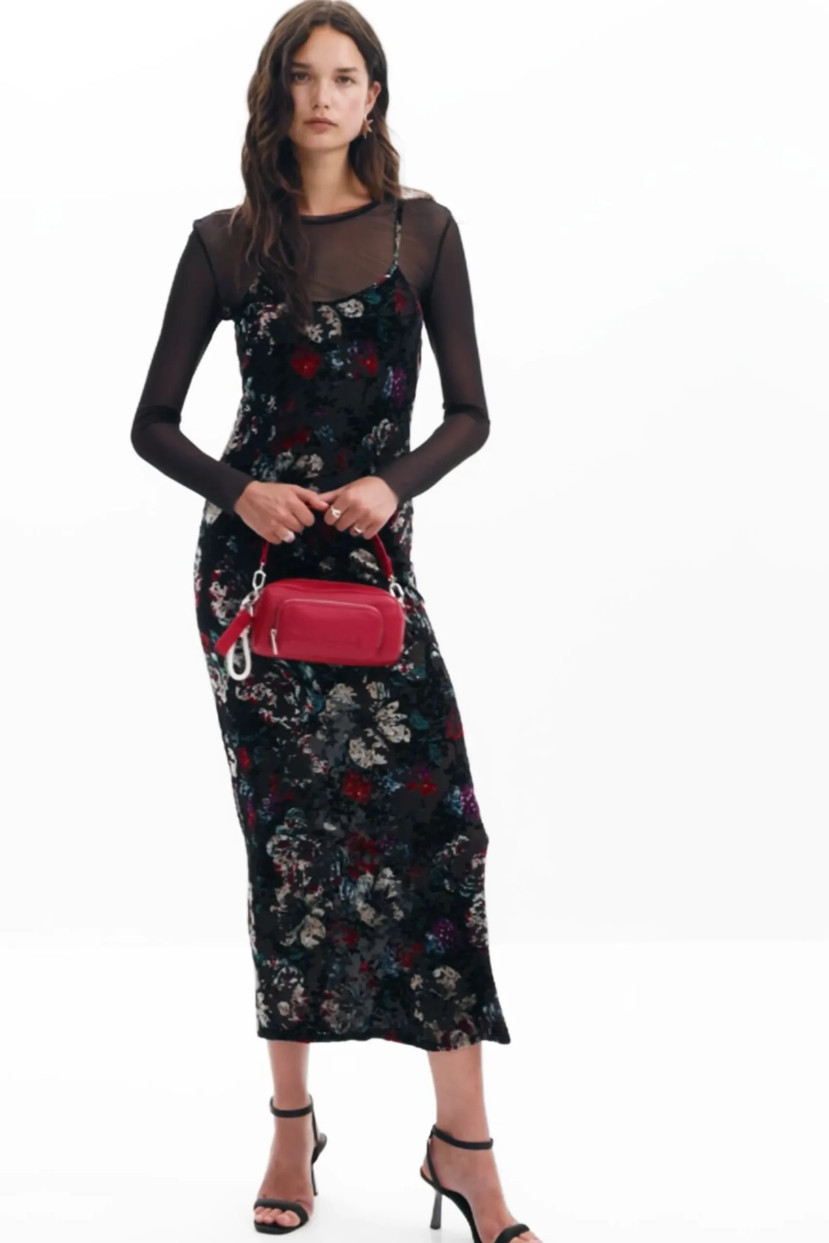Vestidos E Macacões<Desigual Vestido combinado em mesh