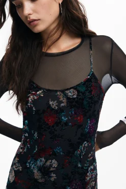 Vestidos E Macacões<Desigual Vestido combinado em mesh
