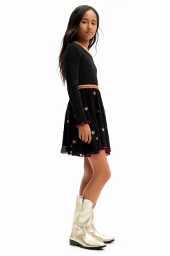 Vestidos<Desigual Vestido combinado estrelas