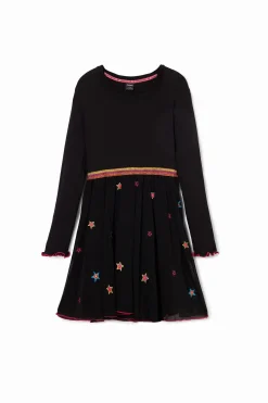 Vestidos<Desigual Vestido combinado estrelas