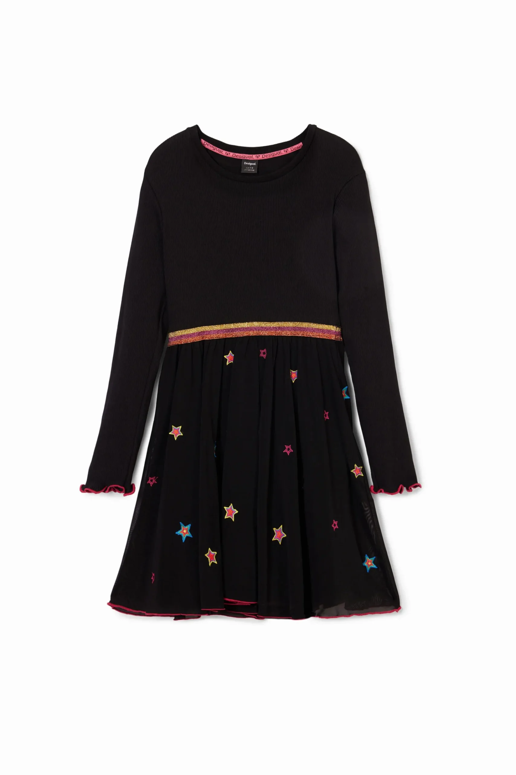 Vestidos<Desigual Vestido combinado estrelas