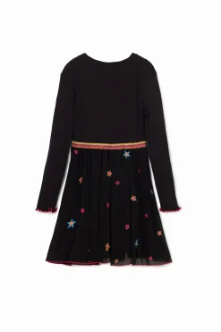Vestidos<Desigual Vestido combinado estrelas