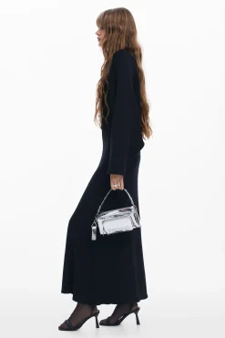Roupa De Malha|Vestidos E Macacões<Desigual Vestido combinado liso