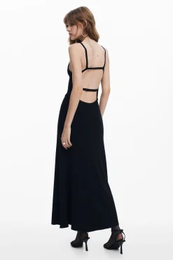 Roupa De Malha|Vestidos E Macacões<Desigual Vestido combinado liso