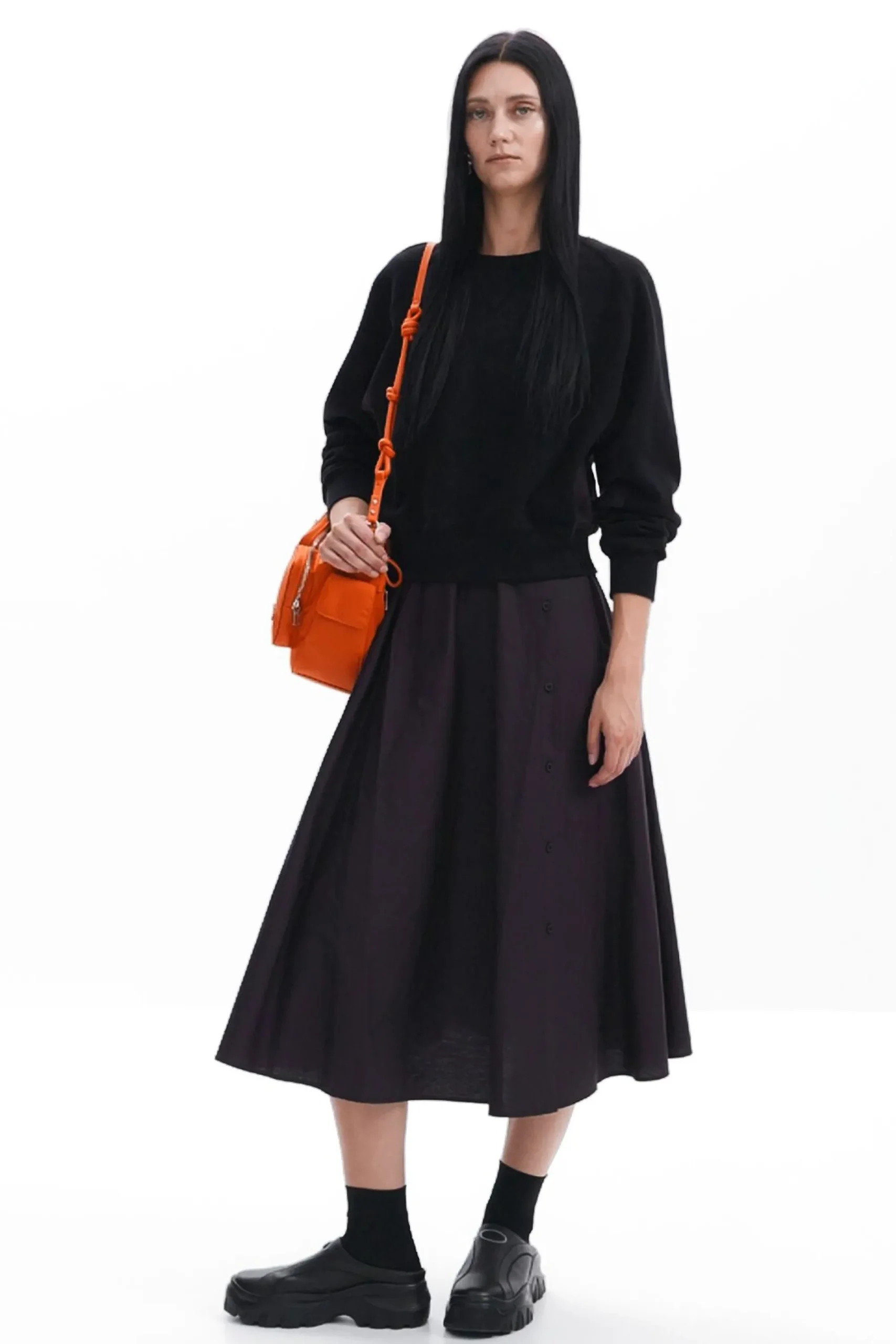 Vestidos E Macacões<Desigual Vestido combinado liso
