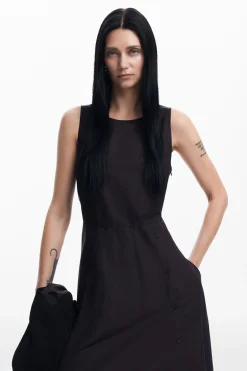 Vestidos E Macacões<Desigual Vestido combinado liso