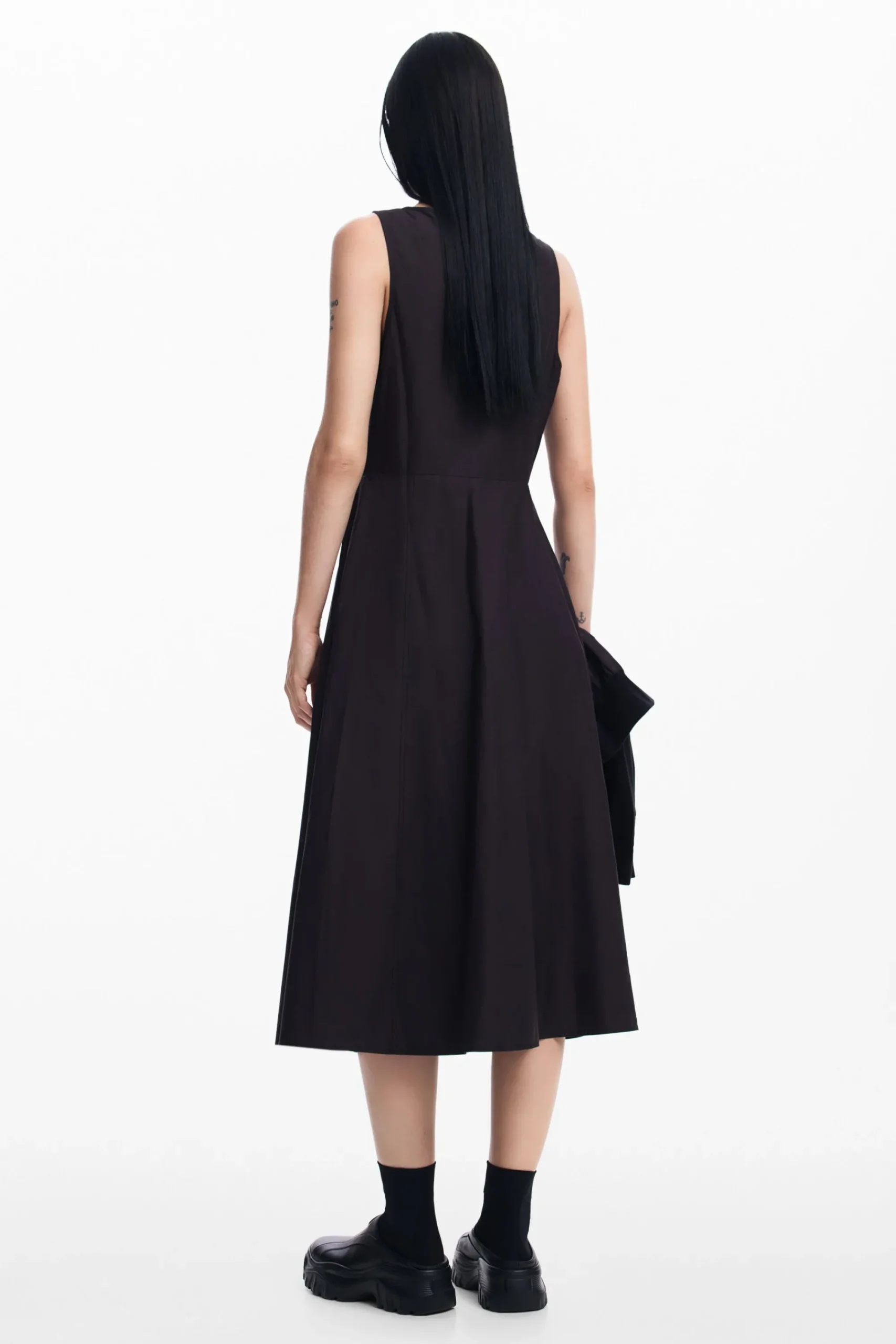 Vestidos E Macacões<Desigual Vestido combinado liso