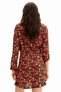 Vestidos E Macacões<Desigual Vestido curto camiseiro flores