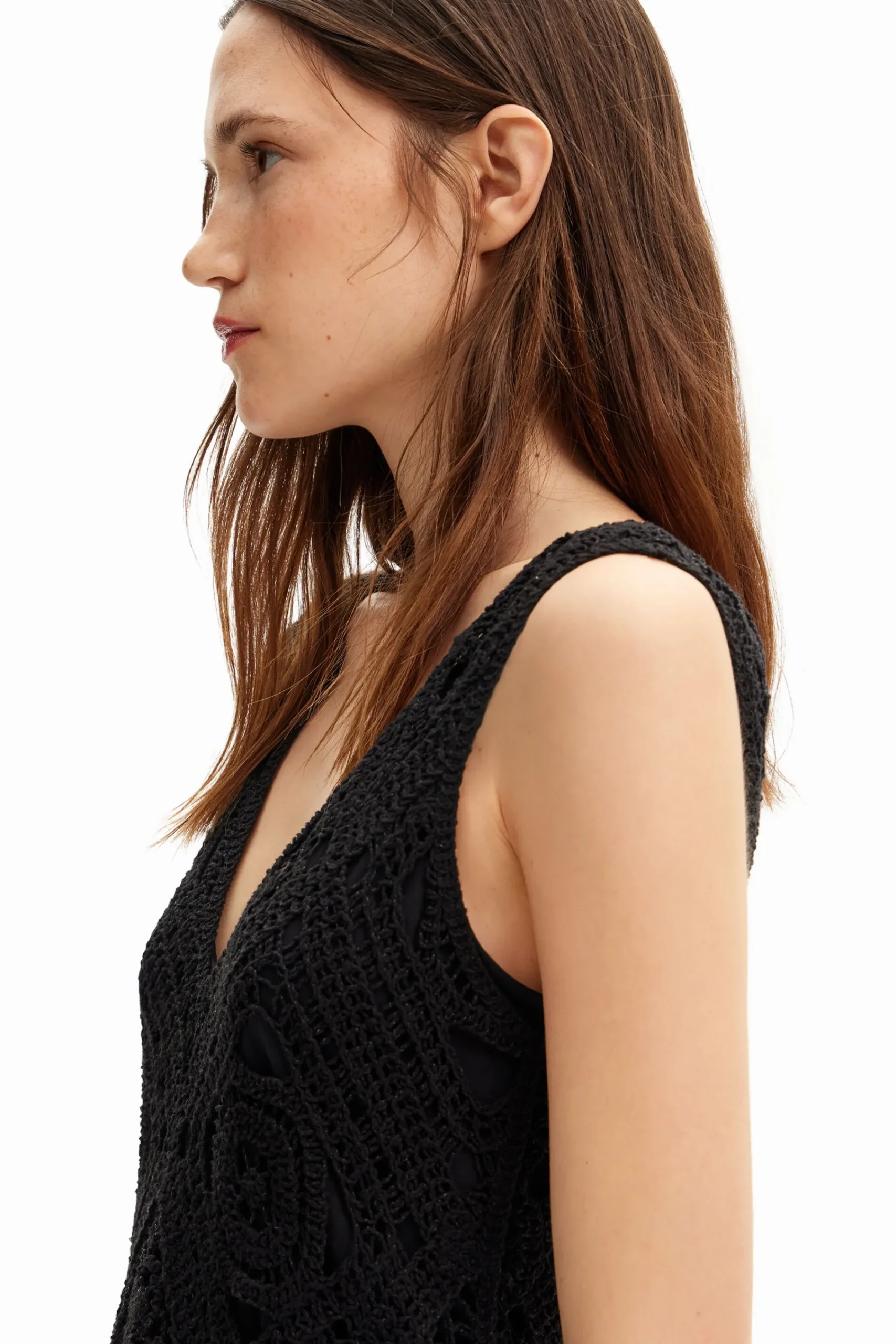Vestidos E Macacões<Desigual Vestido curto de crochê