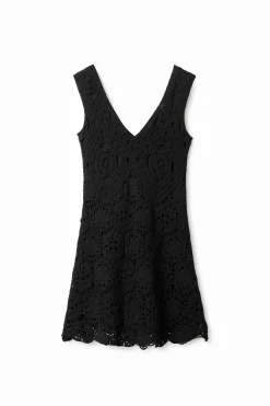 Vestidos E Macacões<Desigual Vestido curto de crochê