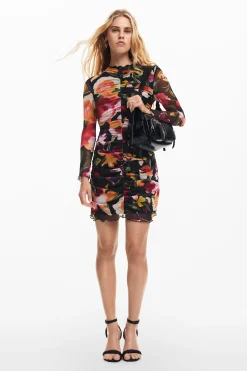 Vestidos E Macacões<Desigual Vestido curto flores