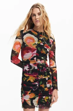 Vestidos E Macacões<Desigual Vestido curto flores