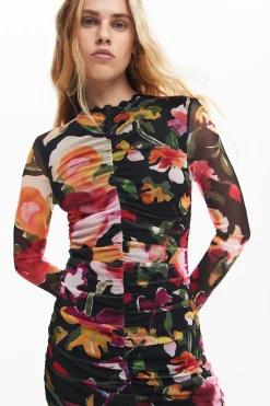 Vestidos E Macacões<Desigual Vestido curto flores