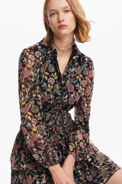 Vestidos E Macacões<Desigual Vestido curto flores