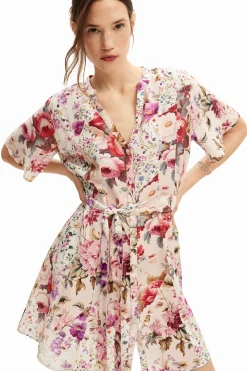 Vestidos E Macacões<Desigual Vestido curto flores
