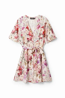 Vestidos E Macacões<Desigual Vestido curto flores