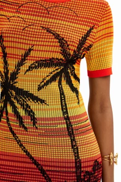 Vestidos E Macacões<Desigual Vestido curto malha palmeiras