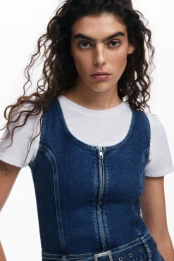 Vestidos E Macacões<Desigual Vestido de denim com cinto