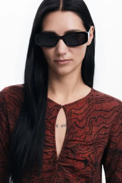 Vestidos E Macacões<Desigual Vestido de linhas assimétricas