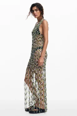 Vestidos E Macacões<Desigual Vestido de malha efeito rede