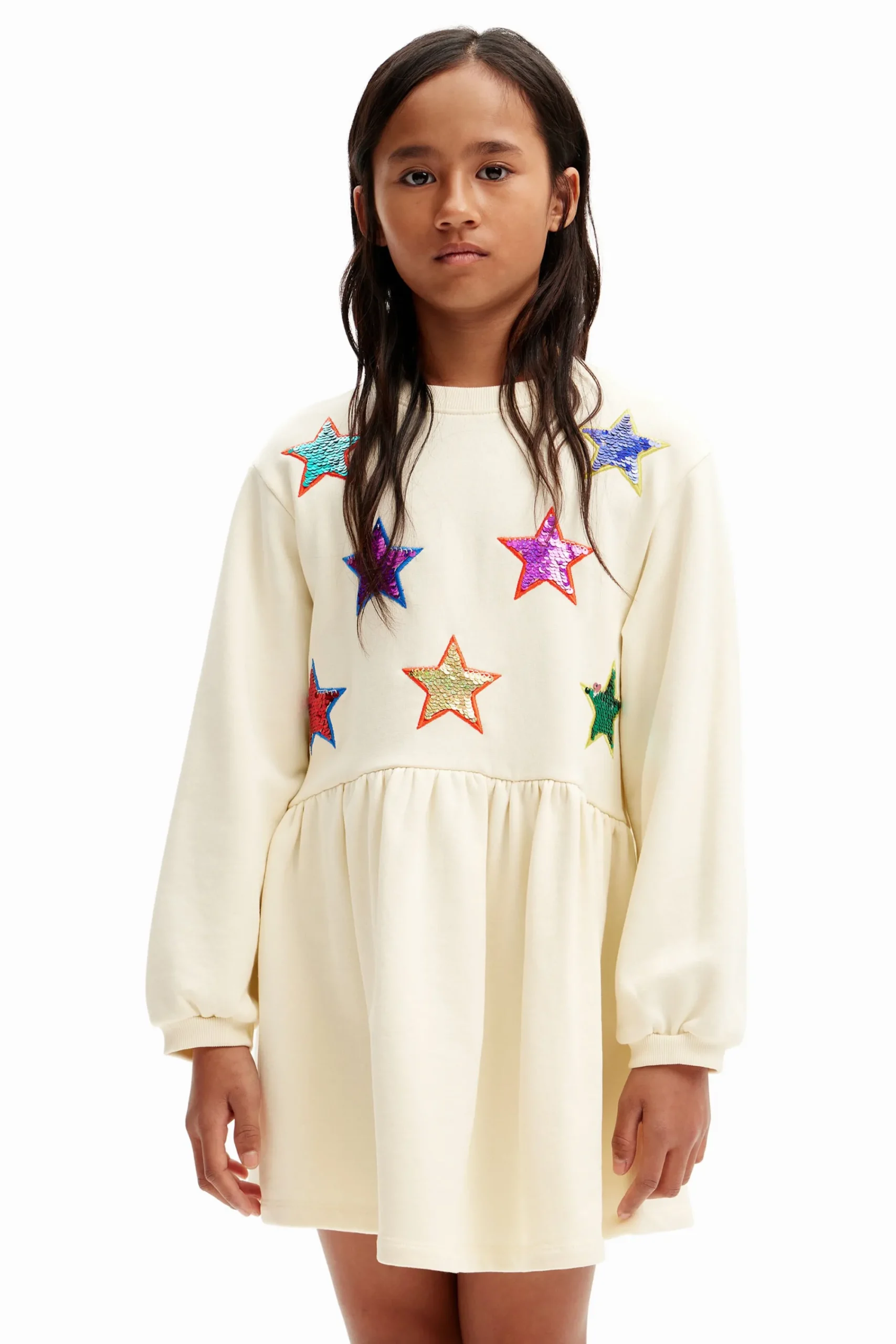 Vestidos<Desigual Vestido de moletom com estrelas