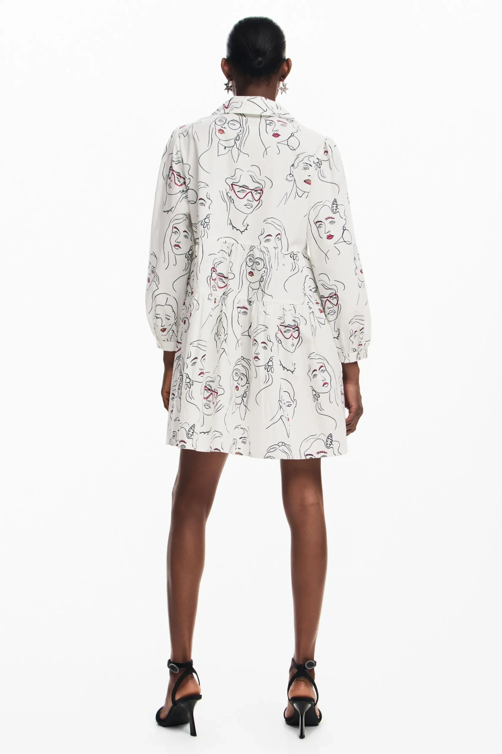 Vestidos E Macacões<Desigual Vestido de rostos