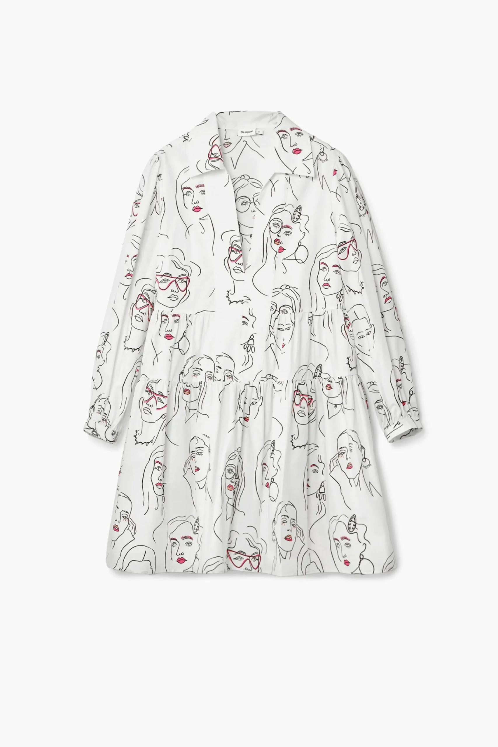 Vestidos E Macacões<Desigual Vestido de rostos