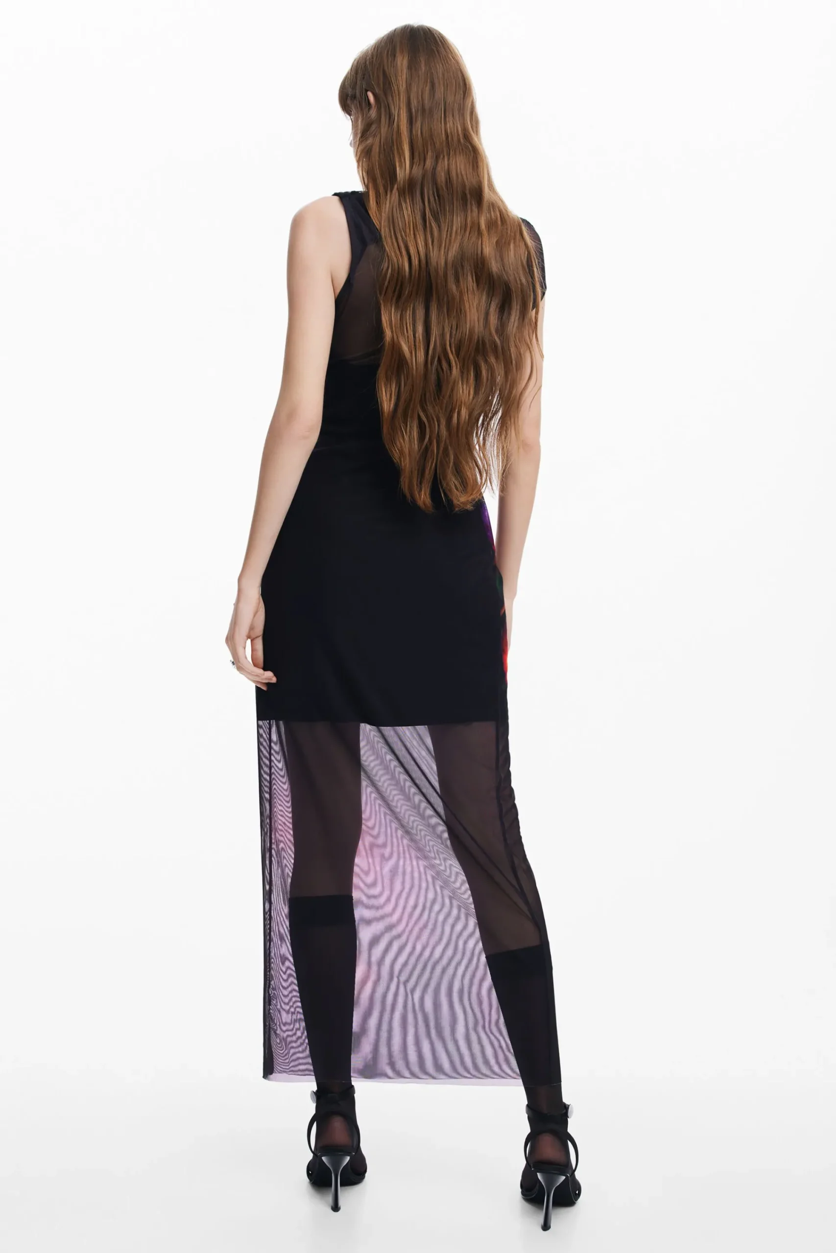 Vestidos E Macacões<Desigual Vestido de tul com flores