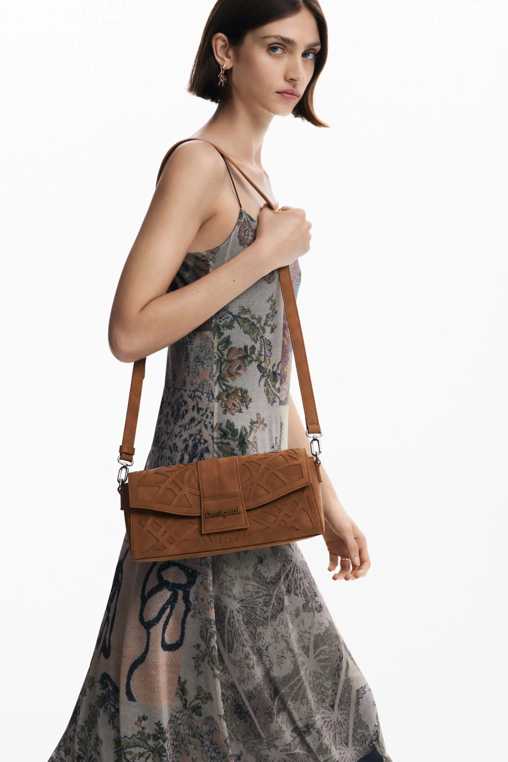 Vestidos E Macacões<Desigual Vestido de tul estampado