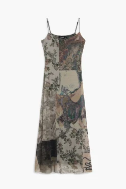 Vestidos E Macacões<Desigual Vestido de tul estampado