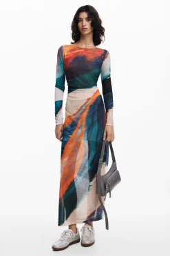 Vestidos E Macacões<Desigual Vestido estampado